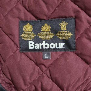 BARBOUR LOWEDALE GILET / VEST XL BURGUNDY
